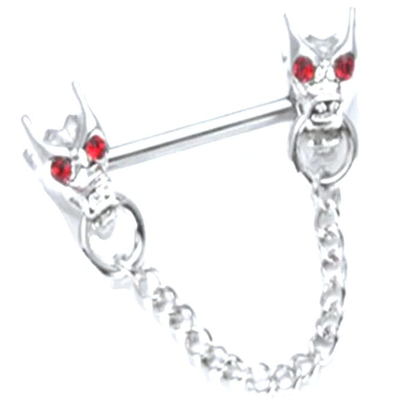 Dragon Head Male Nipple Piercing Jewelry