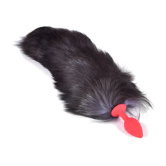 15' Silicone Multicolored Fox Tail Plug