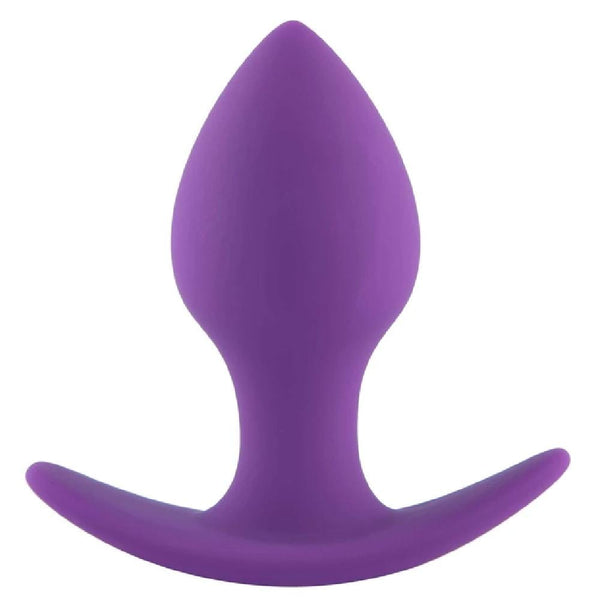 Small Purple Silicone Beginner Butt Plug 3.48 Inches Long