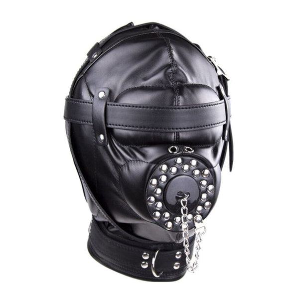 Black Leather Sisandsis Dress Mask