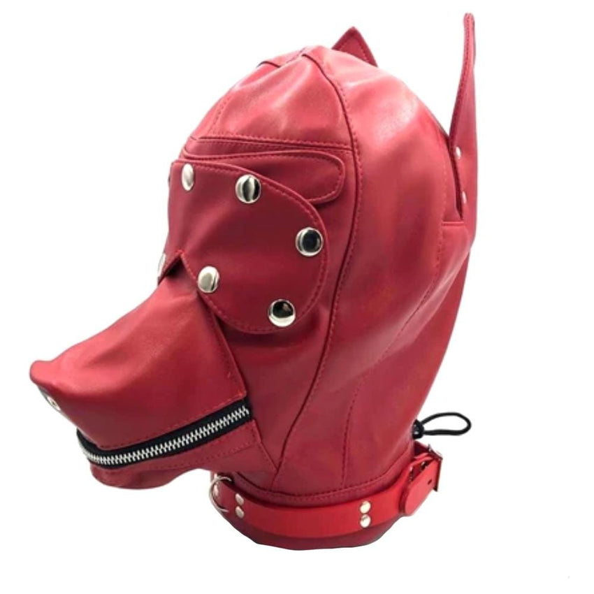 Sensory Deprivation Leather Puppy Hood