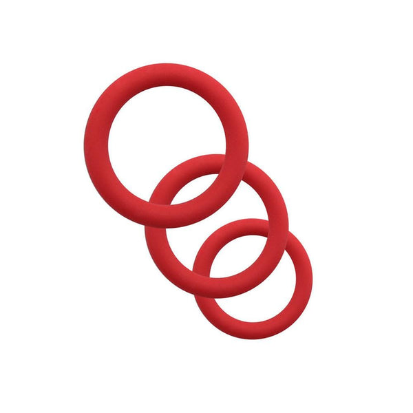 Doughnut-Shaped Elastic Cock Ring 3-Piece Set