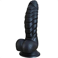 Scales of Stimulation 6 Inch Black Dildo