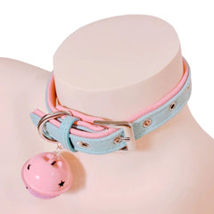 Cute Kinky Human Collar With Bell