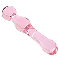 Exquisite Pink Glass Crystal Dildo