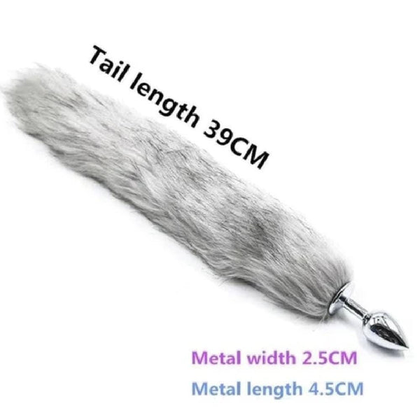 Seductive Fox Tail Butt Plug 17 Inches Long