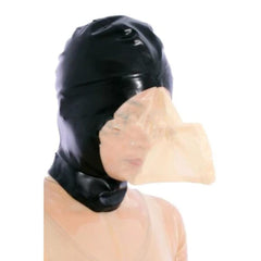 Full Coverage Rubber Bondage Hood