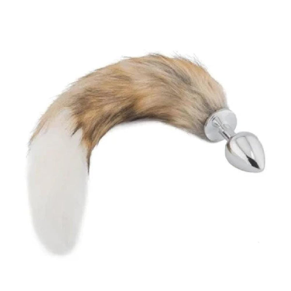 Soft and Sisandsis Dress Fox Tail with Stainless Steel Butt Plug