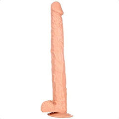 Lanky 15 Inch Silicone Suction Cup Dildo