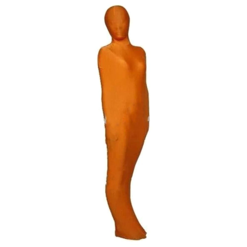 Orange Plastic Bag Bondage Catsuit