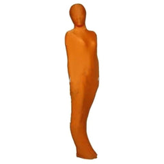 Orange Plastic Bag Bondage Catsuit