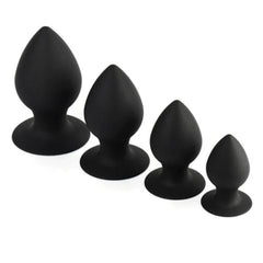 Sleek Black Silicone Butt Plug