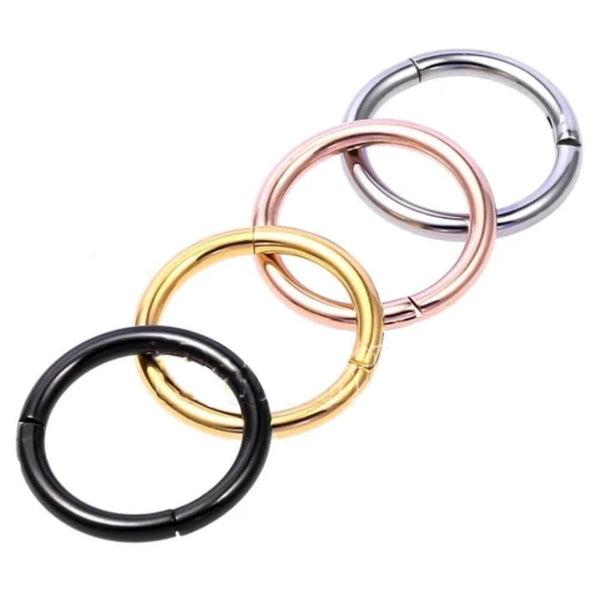 Titanium Hoop 16G Single Nipple Piercings