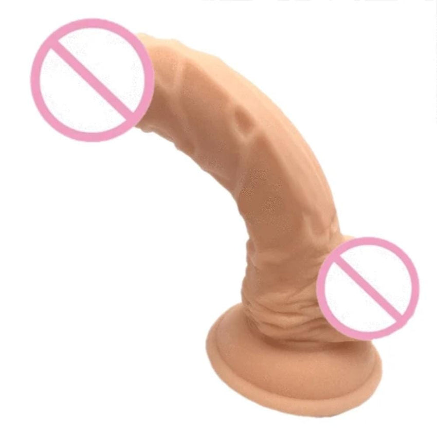 Sensational 7 Inch Silicone Suction Cup Dildo