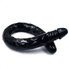 Flexible 22 Inch Double Black Dildo