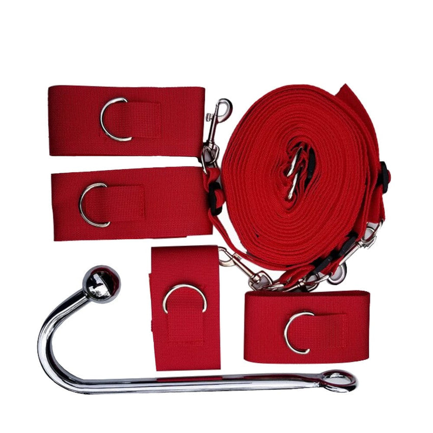 Red Adjustable Under Mattress Restraints