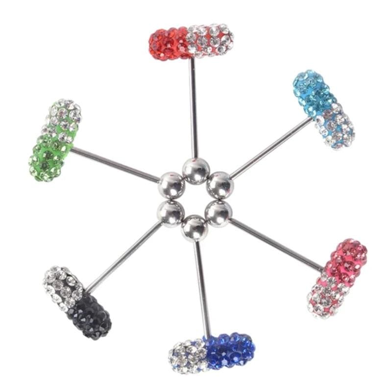 Chic Jeweled Tongue Ring Vibrator