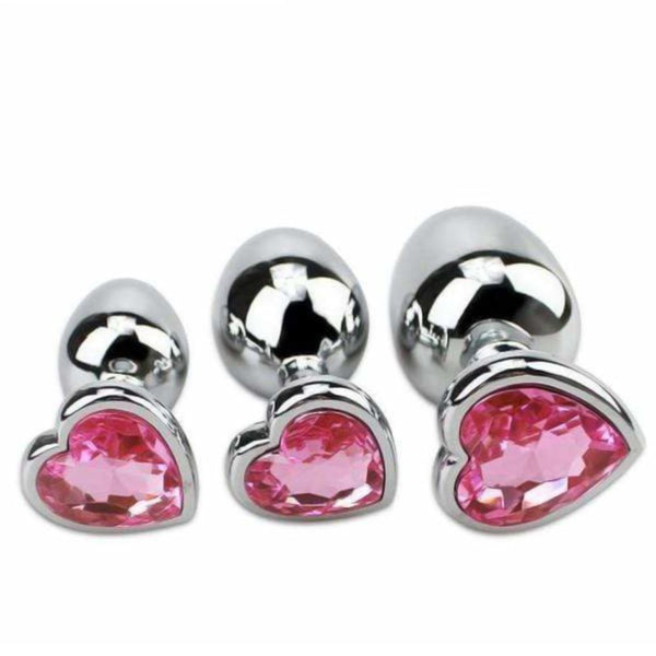 Candy Heart Anal Plug Set (3 Piece)