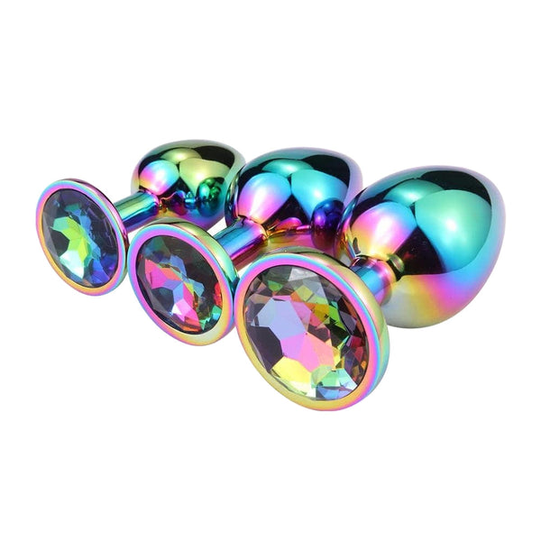 Rainbow Princess Butt Plug Set (3 Piece)