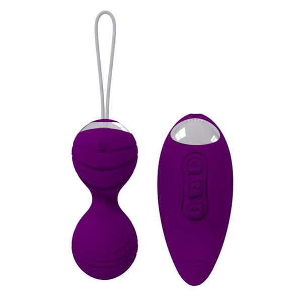 10-speed Rechargeable Vibrating Kegel Balls 2pcs Set