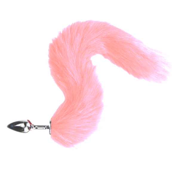 13' Stainless Steel Pink Fox Tail Plug