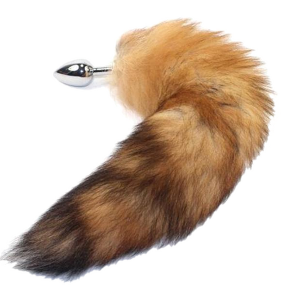 13' Stainless Steel Light Brown Cat Tail Plug