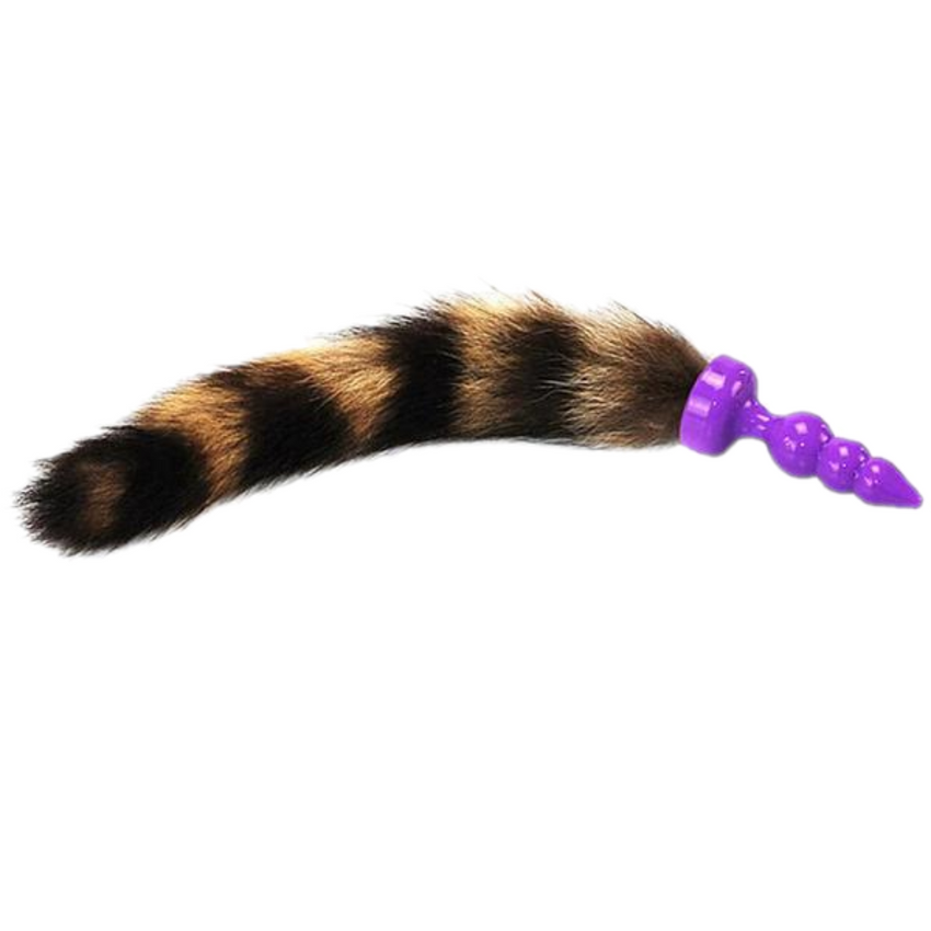 12' Silicone Brown Cat Tail Plug