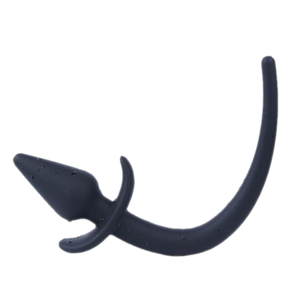 8' Tail Black Dog Silicone Plug