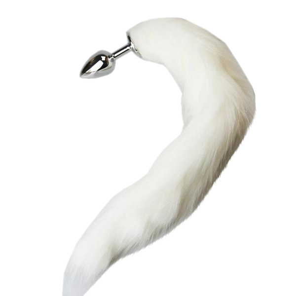 16' Stainless Steel White Fox Tail Plug