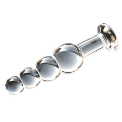 Glass Crystal Beaded Dildo