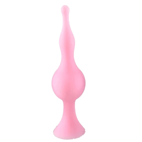 Pink/Purple Color Silicone Anal Dildo With Suction Cup