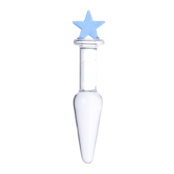 Sensual Star Clear Glass Dildo