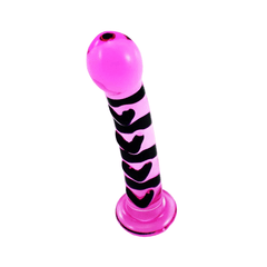 Pink Thorny 6 Inch Glass Rose Dildo