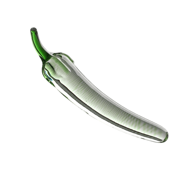 Erotic Green Pepper Glass Dildo