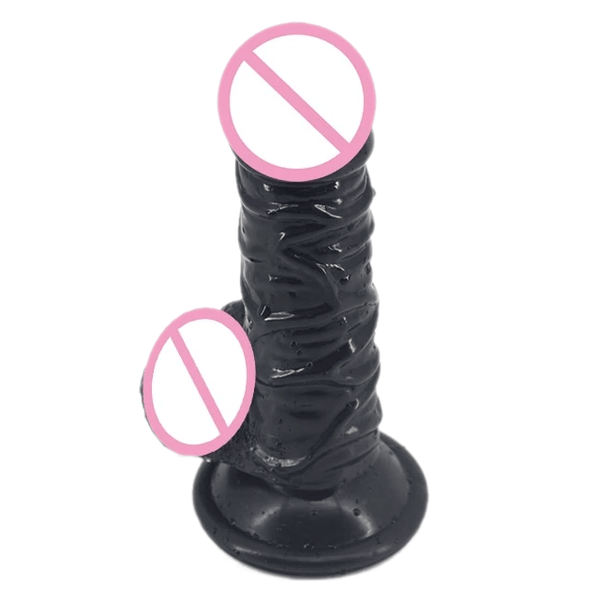 Sleek Veined 6 Inch Dildo With Suction Cup