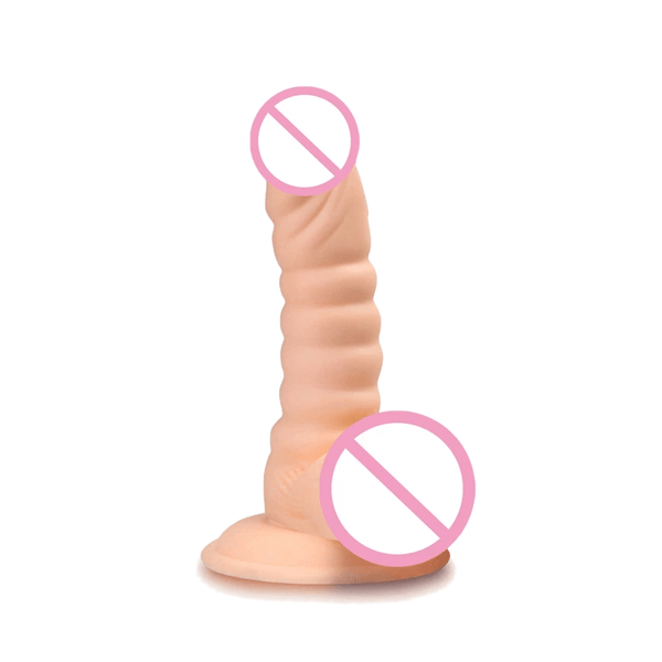 Sensational 5 Inch Textured Dildo With Suction Cup