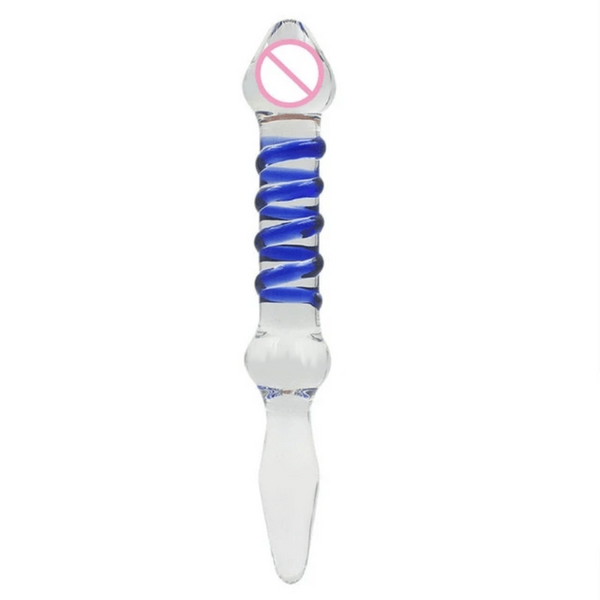 Spear-Like Crystal Glass Dildo