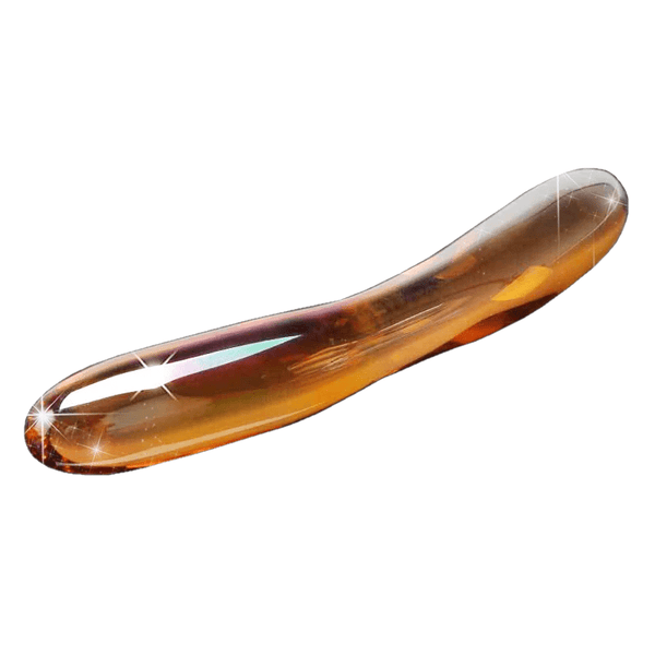 Golden Double Headed Glass Dildo