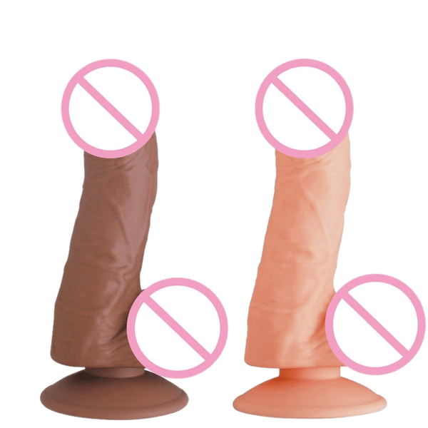 Pure Silicone 7 Inch Realistic Suction Cup Dildo