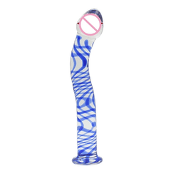 Sperm-Shaped Crystal 7 Inch Glass Dildo