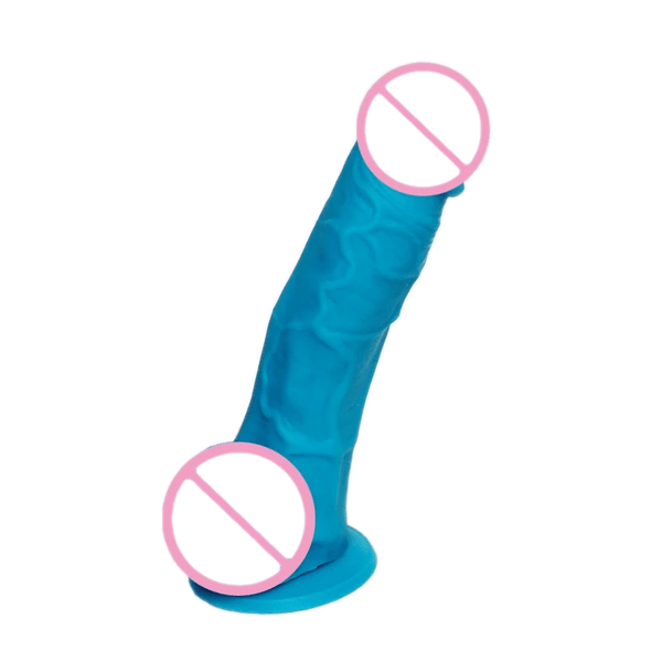 Waterproof Blue Dildo With Suction Cup