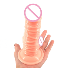 Sleek Veined 6 Inch Dildo With Suction Cup