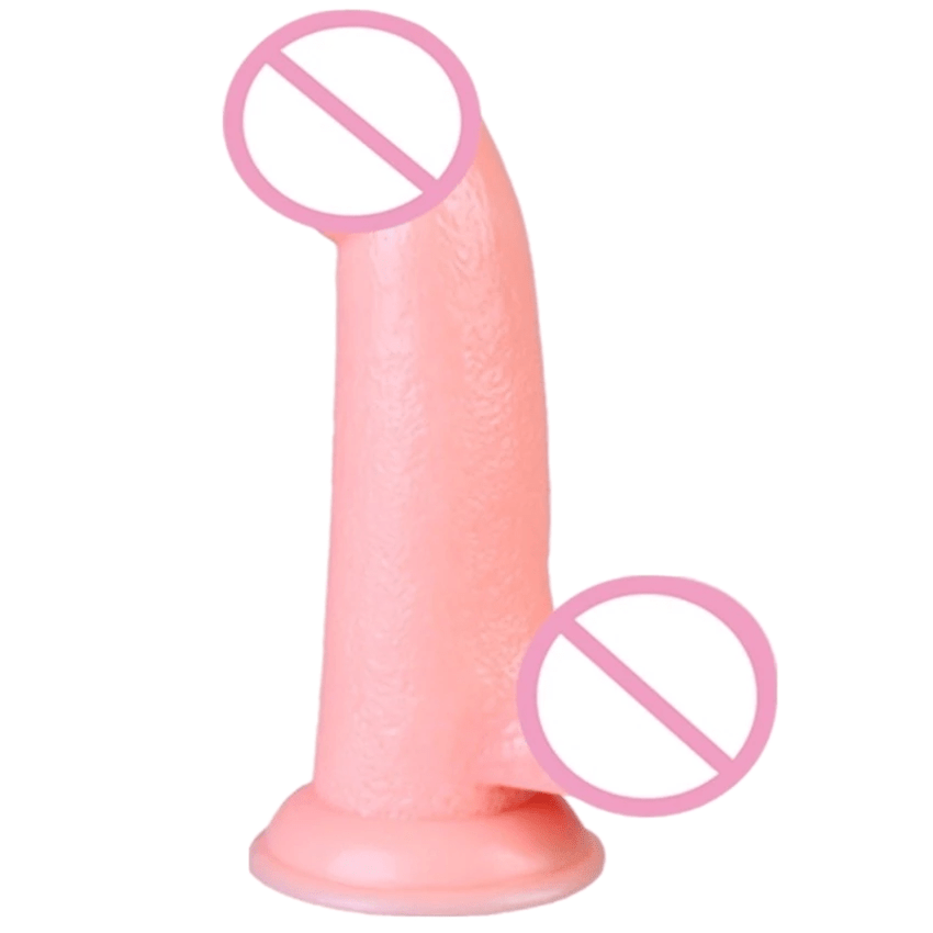 Textured Skin Feeling 6 Inch Silicone Dildo