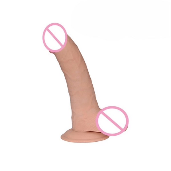 Thicker Vag Massager 8 Inch Textured Dildo