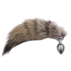 9' Brown Fox Tail Plug