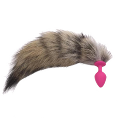 9' Brown Fox Tail Plug