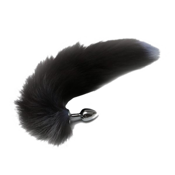 16' Stainless Steel Black Faux Tail Plug