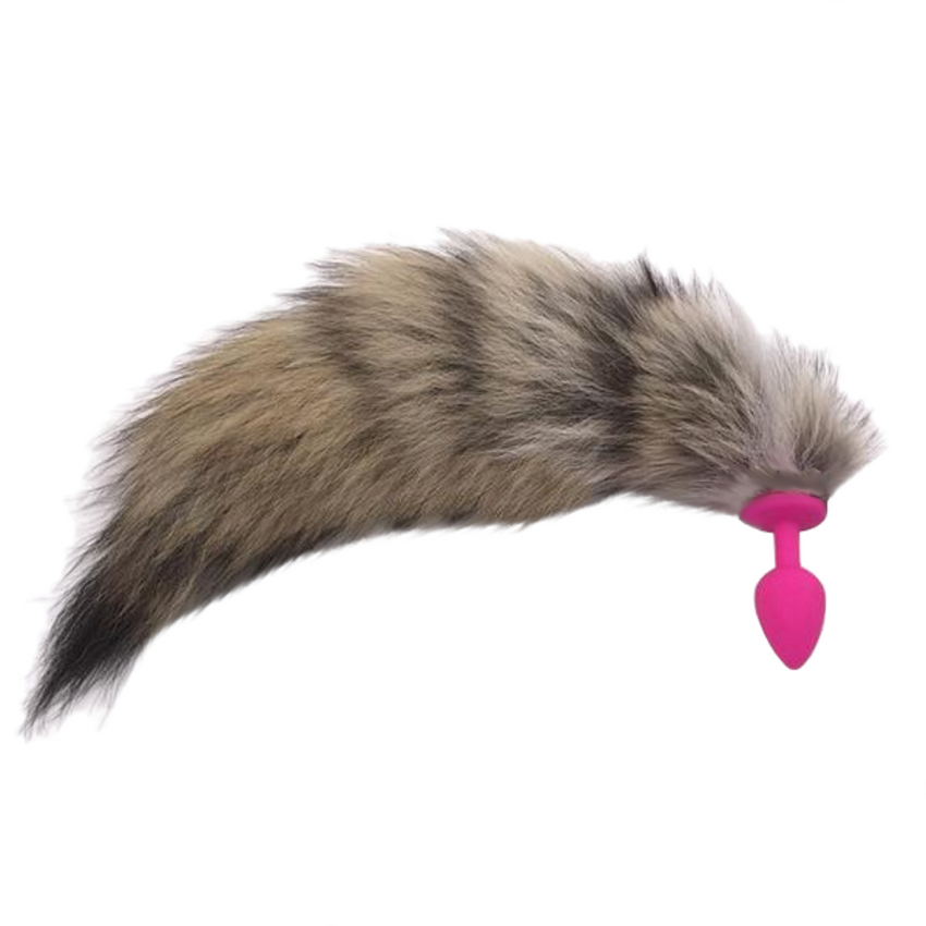 9' Brown Fox Tail Plug