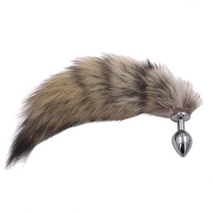 9' Brown Fox Tail Plug