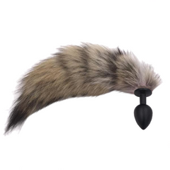 9' Brown Fox Tail Plug